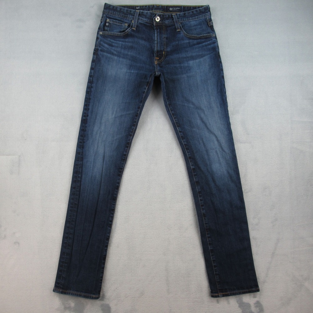 AG Adriano Goldschmied Tellis Modern Slim Jeans Dark Wash Blue‎ Mens 31x34